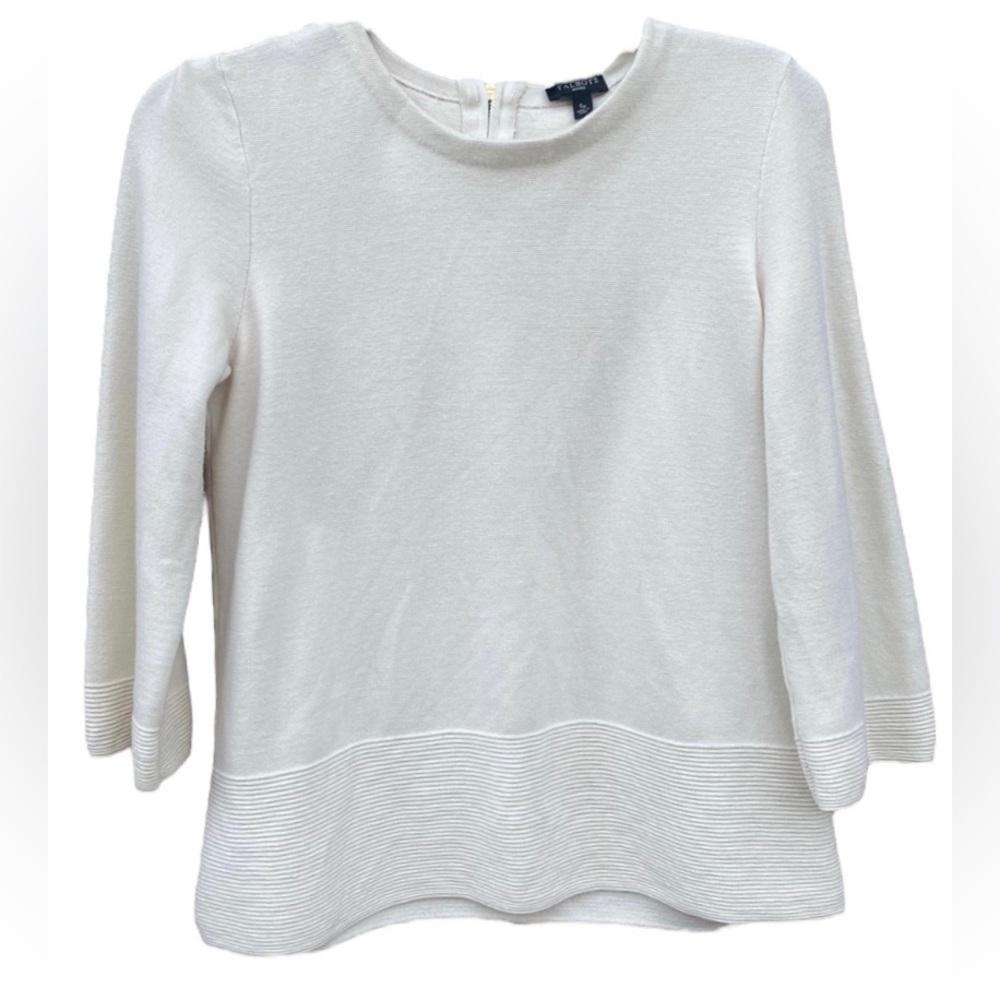Talbots Petites Sweater Cream Size Small Petite